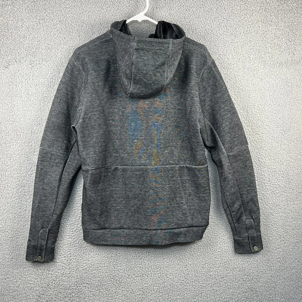 Air Jordan Mens AJ XI Pinnacle Hooded Full‎ Zip Hoodie 632072-032 Gray Sz Medium
